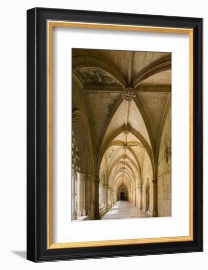 Claustro Real, the royal cloister, Mosteiro de Santa Maria da Vitoria, Portugal.-Martin Zwick-Framed Photographic Print