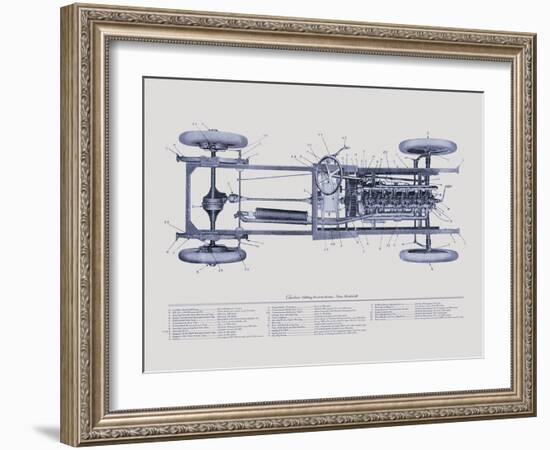 Claxton Blueprint-The Vintage Collection-Framed Giclee Print