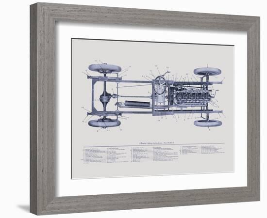 Claxton Blueprint-The Vintage Collection-Framed Giclee Print