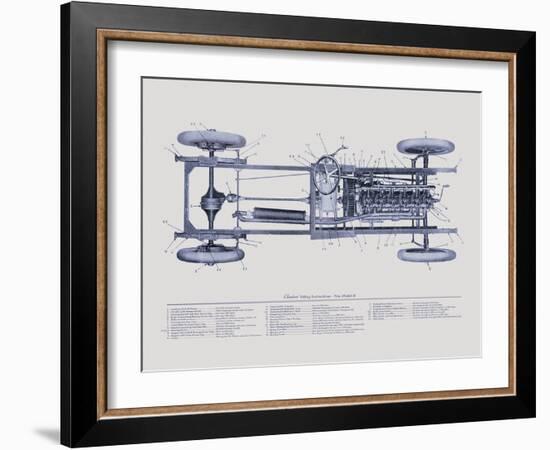 Claxton Blueprint-The Vintage Collection-Framed Giclee Print