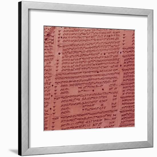 Clay Cuneiform Tablet. 7th century BC-Unknown-Framed Giclee Print