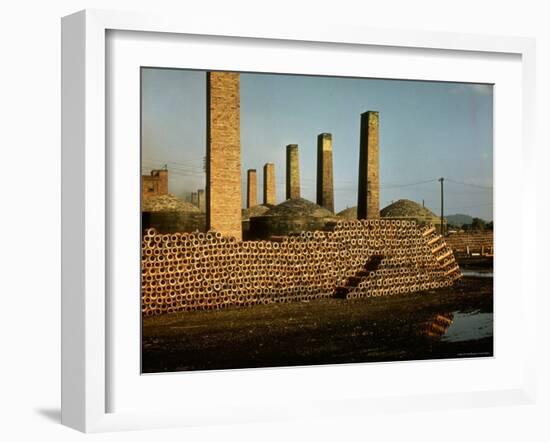 Clay Industry Portfolio 1/51-Walker Evans-Framed Photographic Print