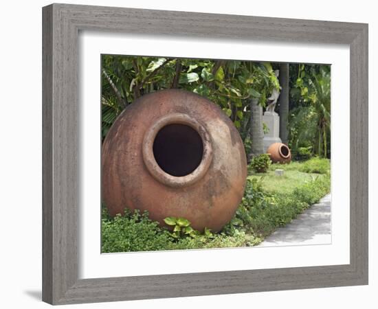 Clay Jars Called Tinajones in the Gardens of What Was Originally the Villa of Jose Gomez Mena-John Harden-Framed Photographic Print