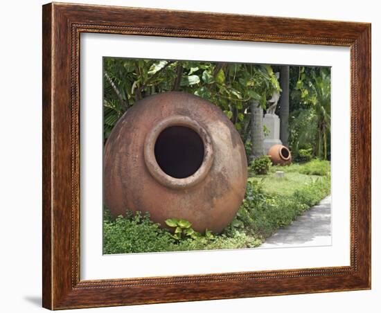 Clay Jars Called Tinajones in the Gardens of What Was Originally the Villa of Jose Gomez Mena-John Harden-Framed Photographic Print