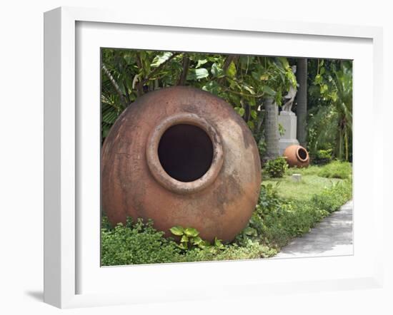 Clay Jars Called Tinajones in the Gardens of What Was Originally the Villa of Jose Gomez Mena-John Harden-Framed Photographic Print