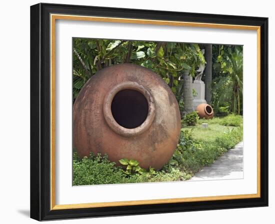 Clay Jars Called Tinajones in the Gardens of What Was Originally the Villa of Jose Gomez Mena-John Harden-Framed Photographic Print