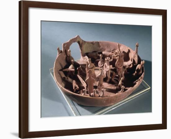 Clay Manufacture Representing Sacred Pit, from Vounous-null-Framed Giclee Print