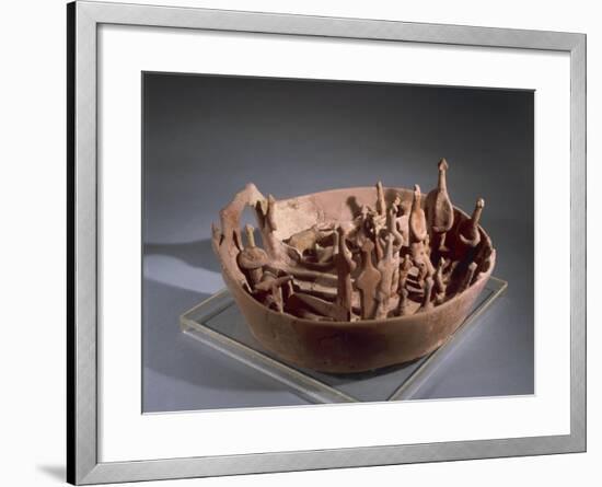 Clay Model Representing Sacred Rituals, from Vounous-null-Framed Giclee Print