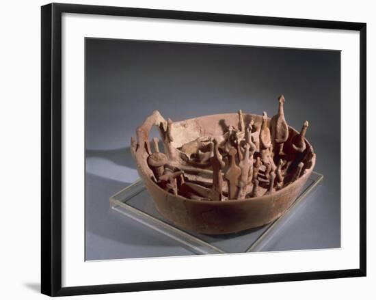 Clay Model Representing Sacred Rituals, from Vounous-null-Framed Giclee Print
