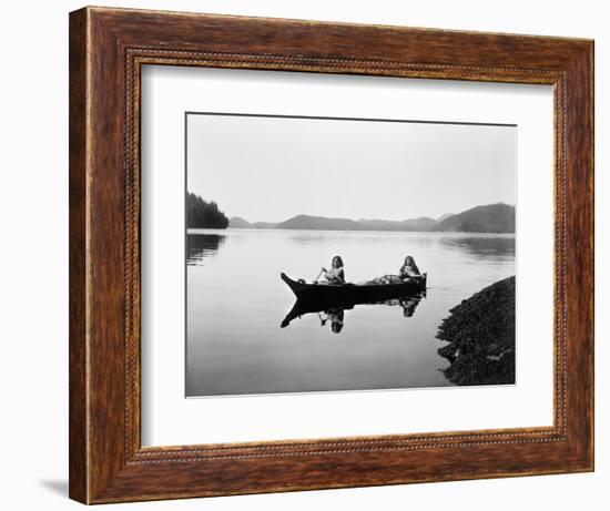 Clayoquot Canoe, c1910-Edward S. Curtis-Framed Premium Giclee Print