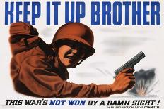 Keep it Up Brother War Production Poster-Clayton Kenny-Premier Image Canvas