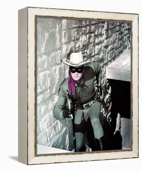 Clayton Moore, The Lone Ranger (1956)-null-Framed Stretched Canvas