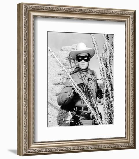 Clayton Moore - The Lone Ranger-null-Framed Photo