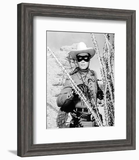 Clayton Moore - The Lone Ranger-null-Framed Photo