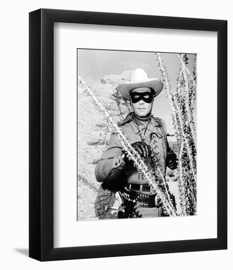 Clayton Moore - The Lone Ranger-null-Framed Photo