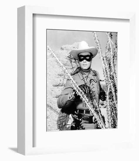 Clayton Moore - The Lone Ranger-null-Framed Photo