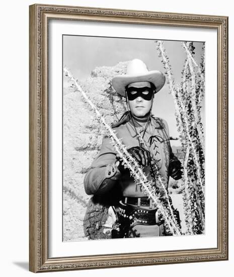 Clayton Moore - The Lone Ranger-null-Framed Photo