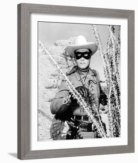 Clayton Moore - The Lone Ranger-null-Framed Photo