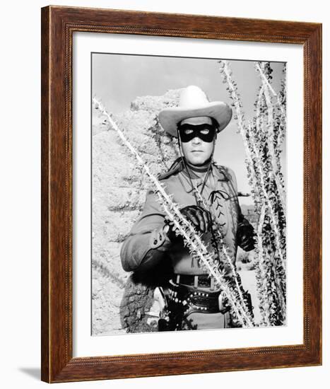 Clayton Moore - The Lone Ranger-null-Framed Photo