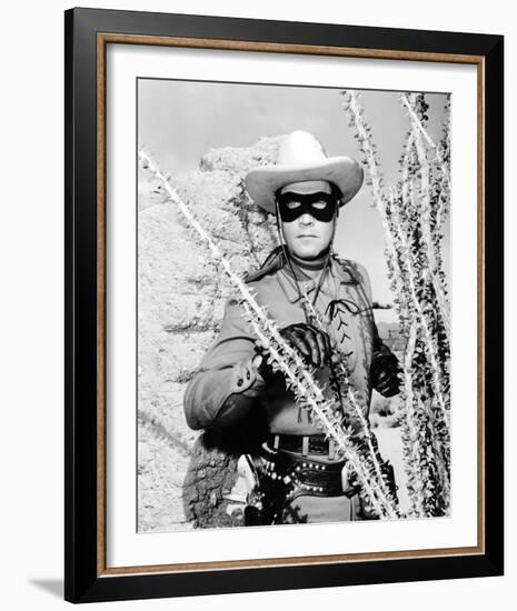 Clayton Moore - The Lone Ranger-null-Framed Photo