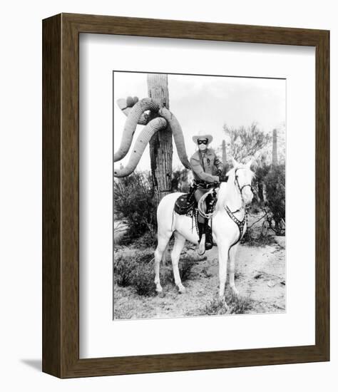 Clayton Moore - The Lone Ranger-null-Framed Photo