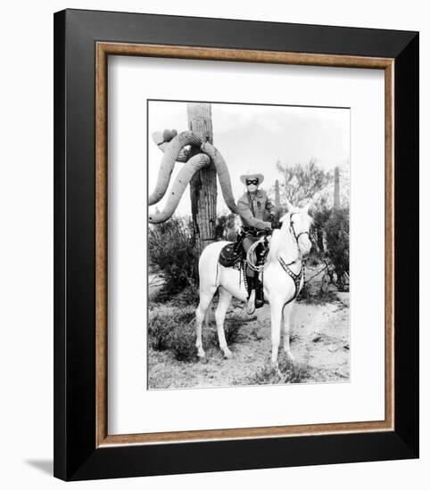 Clayton Moore - The Lone Ranger-null-Framed Photo