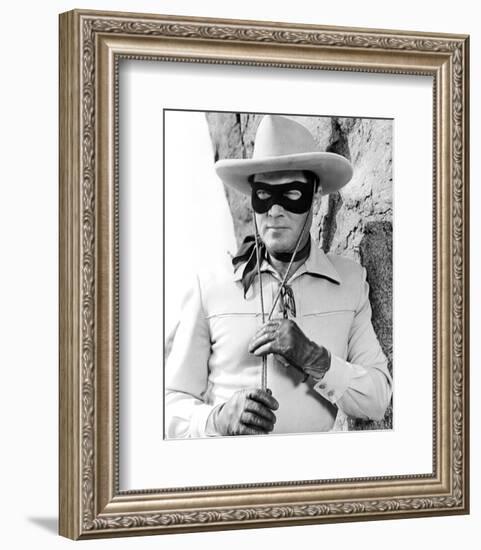 Clayton Moore - The Lone Ranger-null-Framed Photo