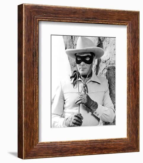 Clayton Moore - The Lone Ranger-null-Framed Photo