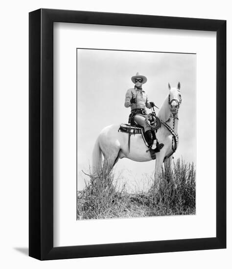 Clayton Moore - The Lone Ranger-null-Framed Photo