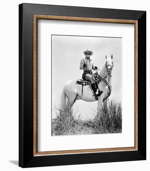 Clayton Moore - The Lone Ranger-null-Framed Photo