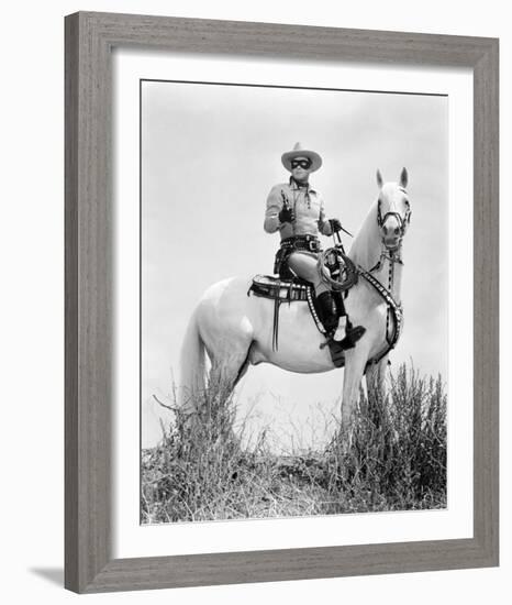 Clayton Moore - The Lone Ranger-null-Framed Photo