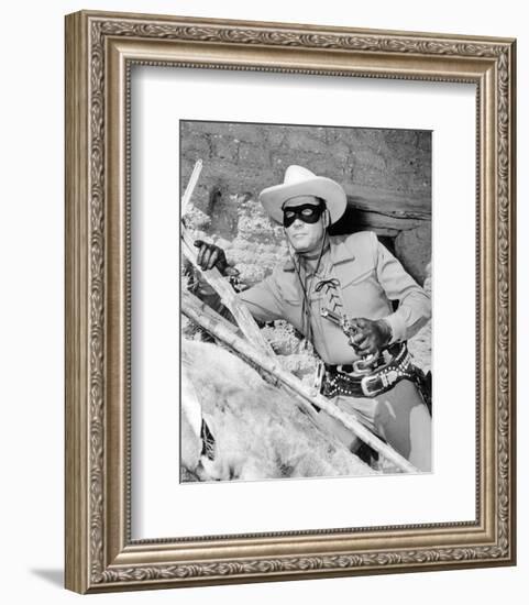 Clayton Moore - The Lone Ranger-null-Framed Photo