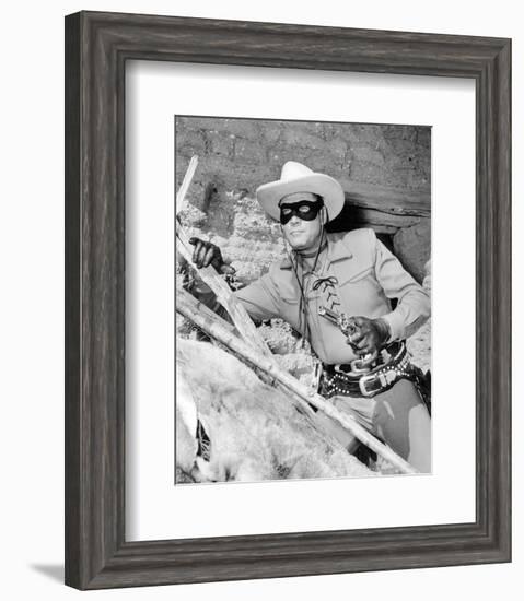 Clayton Moore - The Lone Ranger-null-Framed Photo