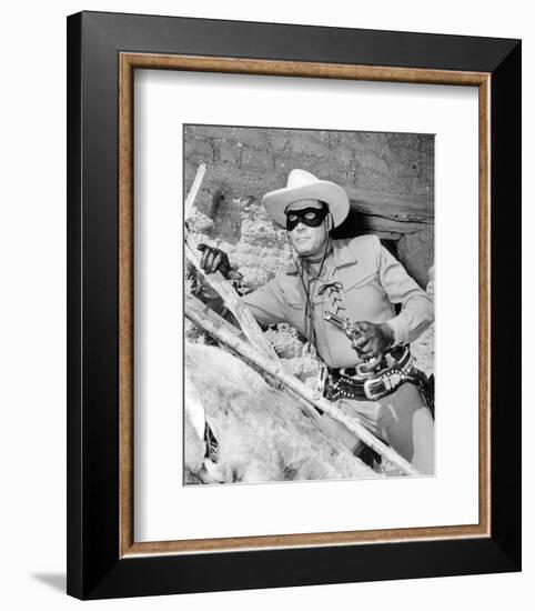 Clayton Moore - The Lone Ranger--Framed Photo