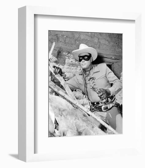 Clayton Moore - The Lone Ranger-null-Framed Photo