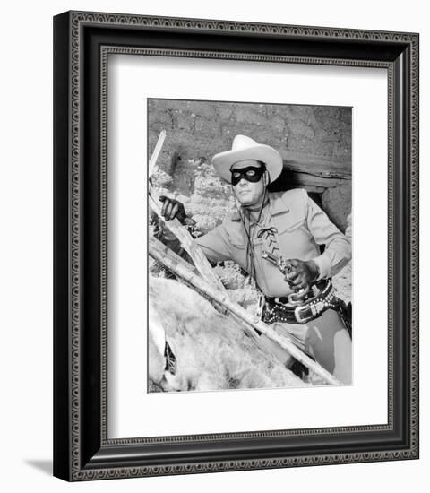 Clayton Moore - The Lone Ranger-null-Framed Photo