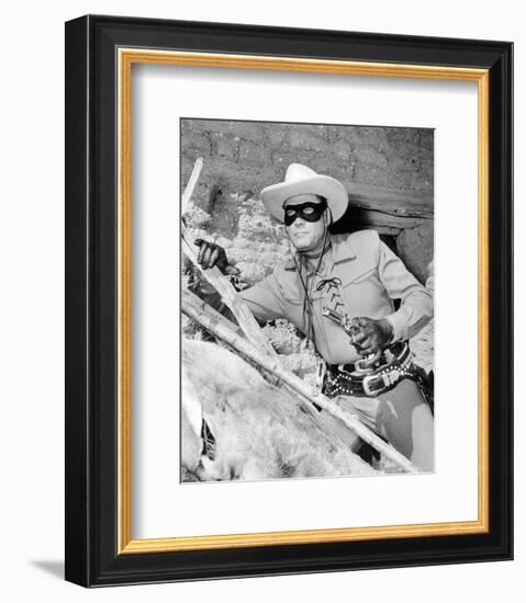 Clayton Moore - The Lone Ranger-null-Framed Photo