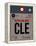 CLE Cleveland Luggage Tag I-NaxArt-Framed Stretched Canvas