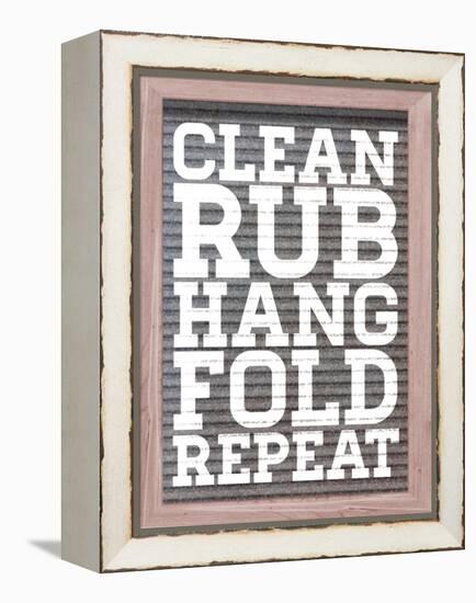 Clean and Repeat-Sd Graphics Studio-Framed Stretched Canvas