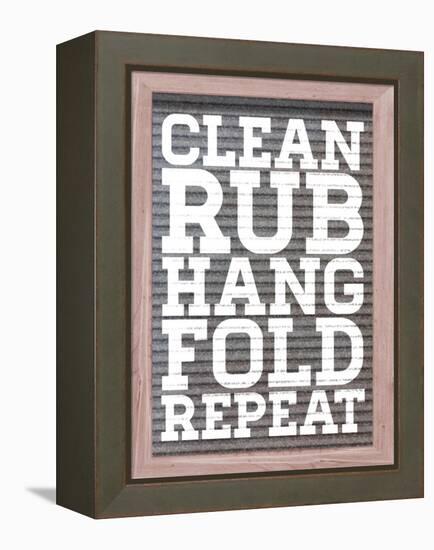 Clean and Repeat-Sd Graphics Studio-Framed Stretched Canvas