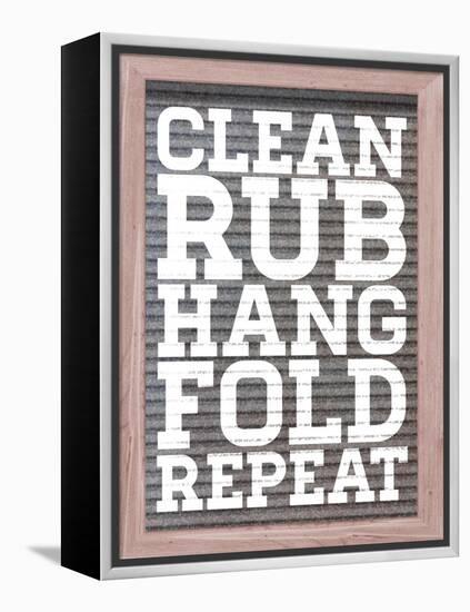Clean and Repeat-Sd Graphics Studio-Framed Stretched Canvas