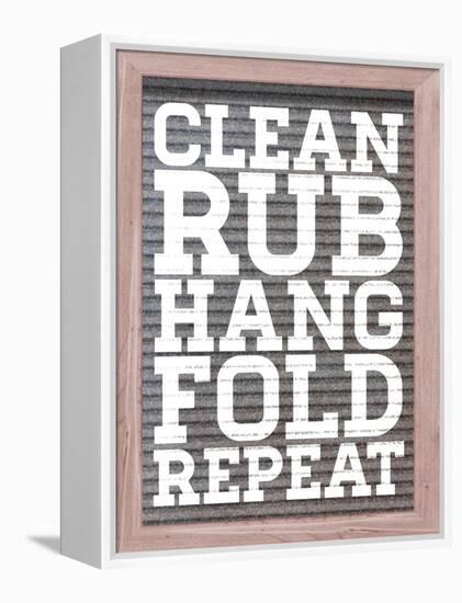 Clean and Repeat-Sd Graphics Studio-Framed Stretched Canvas
