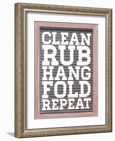Clean and Repeat-Sd Graphics Studio-Framed Art Print