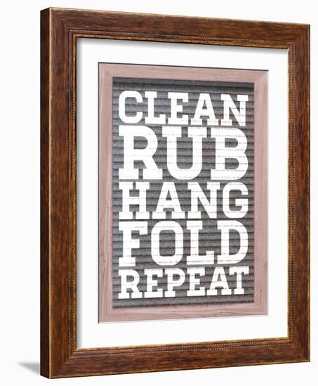 Clean and Repeat-Sd Graphics Studio-Framed Art Print