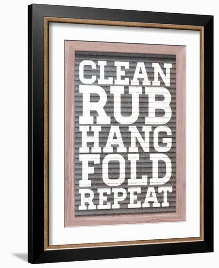 Clean and Repeat-Sd Graphics Studio-Framed Art Print