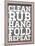 Clean and Repeat-Sd Graphics Studio-Mounted Art Print