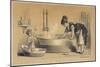 Clean Baths with Sapolio-null-Mounted Giclee Print