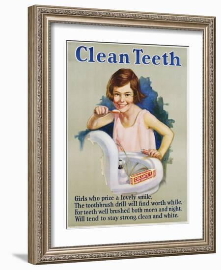 Clean Teeth Poster-null-Framed Giclee Print