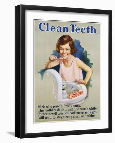 Clean Teeth Poster-null-Framed Giclee Print