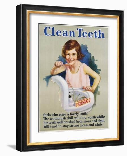 Clean Teeth Poster-null-Framed Giclee Print